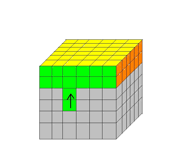 Untuk gambar keempat, algoritmanya adalah: DC F' Ll' DC' F DC F' Ll F.