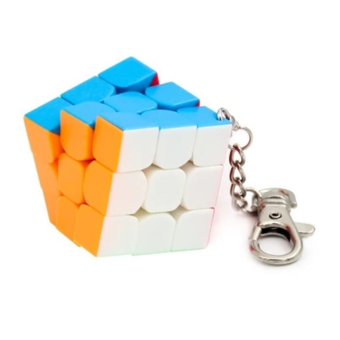 Rubik MoFangJiaoShi mini 3x3 Keychain 35mm - Gantungan Kunci - Image 3