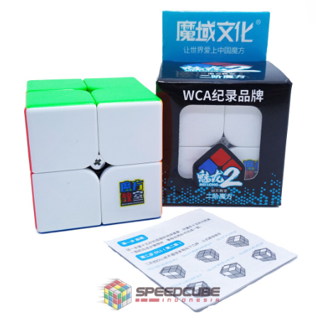 Rubik 2×2 Meilong Moyu Stickerless MFJS - Image 3